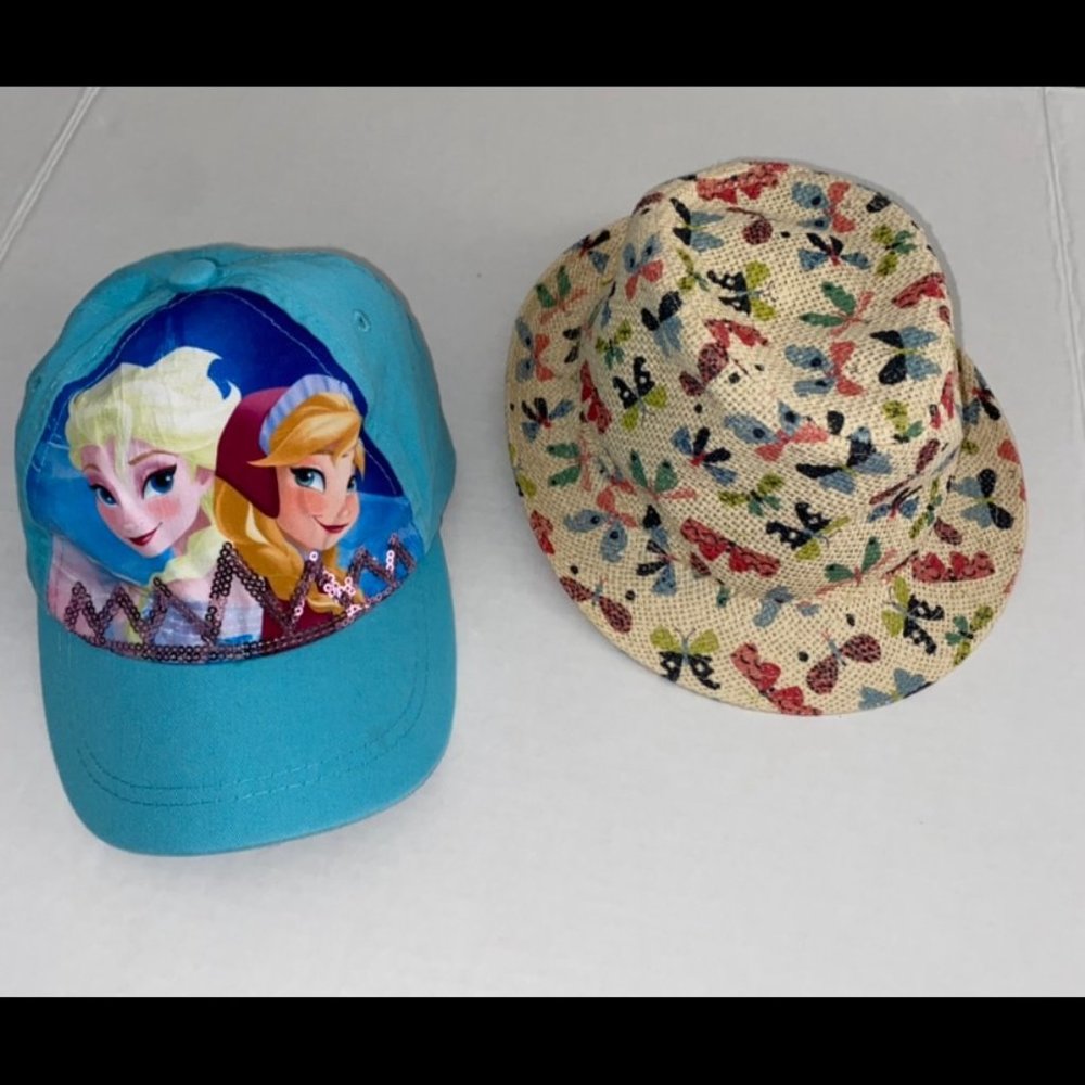 🌸2/$13 Girls Fedora and Disney Hats‎